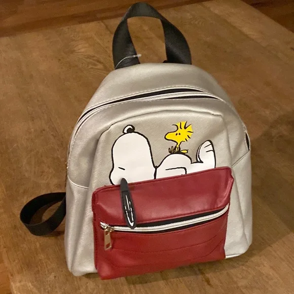 Coach Snoopy Backpack Purse PEANUTS Snoopy Woodstock Mini 